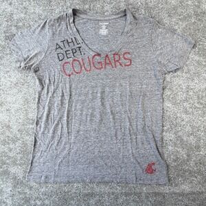 Pro Edge Shirt Unisex Large Gray Cotton Washington State Cougars Football NCAA